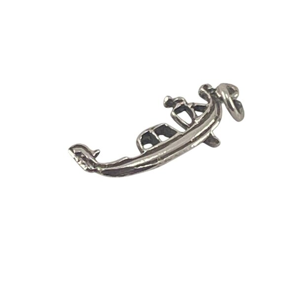 Sterling Silver Gondola Charm Pendant For Bracelets & Necklaces - Picture 2 of 6